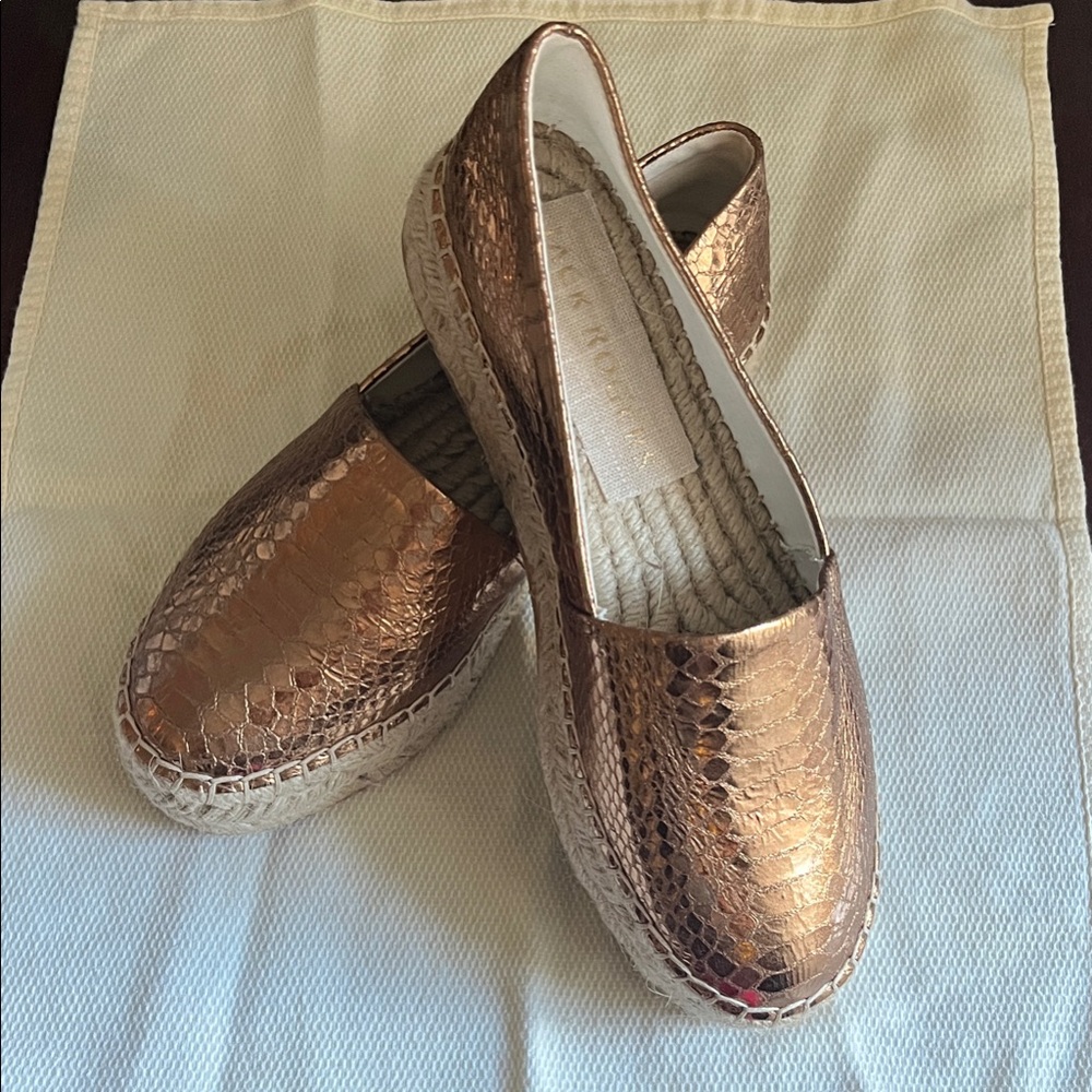 Jack Rogers Bronze Palmer Espadrilles size 6